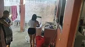 Maid can't resist big dick