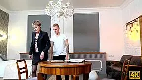Tutor4k makes man weak for hot MILF action