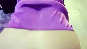Beautiful 18-year-old brunette in lingerie in homemade video
