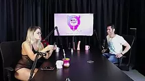 Hot blonde Loira strips after guest frees a swinger