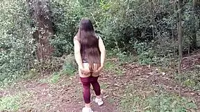 Amateur stepmom seduces her stepson in the woods