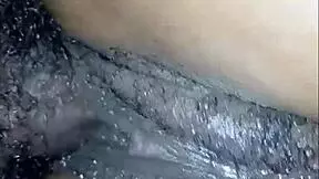 Petite African teen gives sloppy wet deepthroat and orgasm