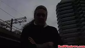Young Dutch prostitute gets cum in mouth
