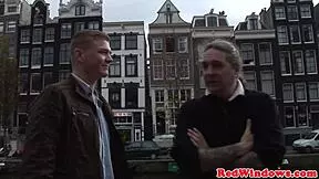 Dutch prostitute gets cum in mouth