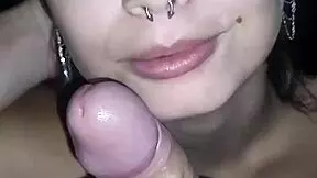 Brazilian teen gives deepthroat and sucks monster cock