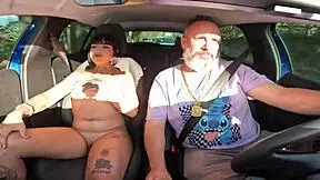 Latina teen gets pierced and fucked in public car affair
