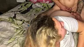 Painful amateur anal sex with a chubby teen girl