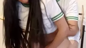 Petite schoolgirl girlfriend gets fucked