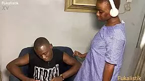 Black teen gets naughty with her math teacher's cock