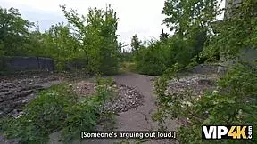 Beautiful 18-year-old Russian amateur outdoor POV experience