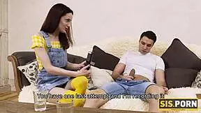 Redhead teen gets bound for a dirty reality show