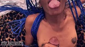 Petite teen gets huge black cock in tight pussy