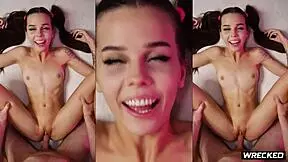 Cumdumpster teen gets rough fuck