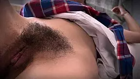 Horny teen gets her hairy pussy pounded by stepdad