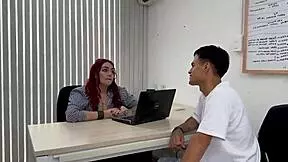 Big tits homemade video with a crazy MILF and nerd