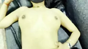 Indian model's solo performance in anal scene with an athletic ass