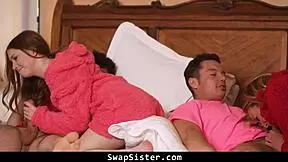 Step-sister sex fest with hardcore action and more
