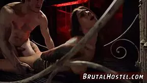 Bondage and discipline with a naughty blonde teen slut