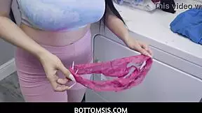 Skylar Vox, step-sis with natural big tits and ass gets a blowjob from her stepbrother