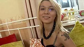 Young blonde girl seduces stepbrother with sexy panties