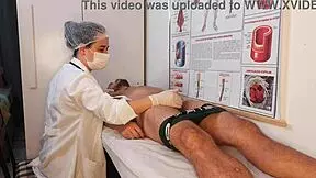 Indescribable orgasm in front of the nurse, unforgettable experience