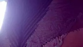 Elza Kom in nylon tights, showcasing her foot fetish