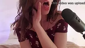 The German girl dirty talks while getting her pussy licked following instructions