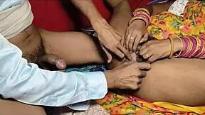 Desi hot village wife enjoys hard sex in yellow sharee