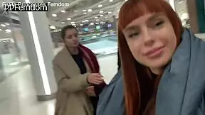 Public humiliation with spitting: two bad petite femdom princesses are enough to ruin someone’s day