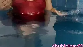 Flashing your boobs in a public swimming pool is not a good idea