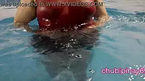 Flashing your boobs in a public swimming pool is not a good idea