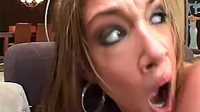 Double penetration drives Tory Lane wild, covered in cum