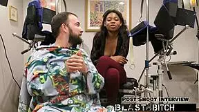 Minnie’s face covered with hot guy’s cumshot