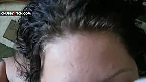 Chubby teen with a sexy ass gets her face covered in cum