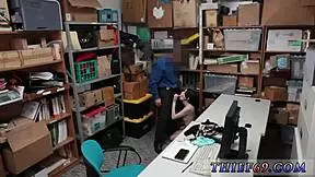 Officer was alerted and suspect with huge tits got squirted