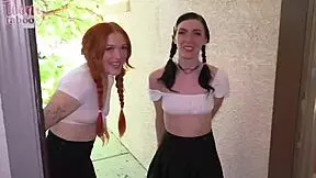 Mr. Brogan fucked petite Celestina in a steamy threesome