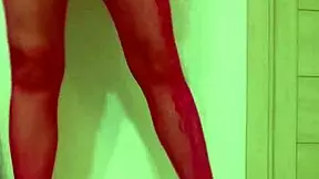 The cute girl with sexy lingerie is masturbating with her fingers