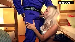 Teenage beauty gets fucked hard by the new housekeeper - letsdoeit
