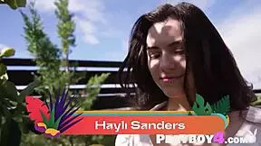 Stunning teen Hayli Sanders bares all, teasing perfectly