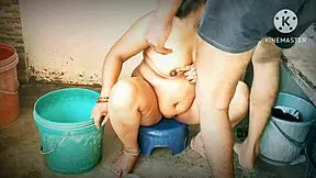 Horny desi moms get fucked in the bathroom