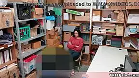 Mall cop catches young black shoplifter, gave hardcore fuck