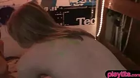 College girls arranged a frank home video shooting of their orgy