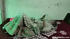 Skinny Indian married doggy style, hard, red pubic hair