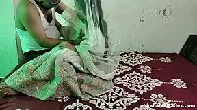 Skinny Indian married doggy style, hard, red pubic hair