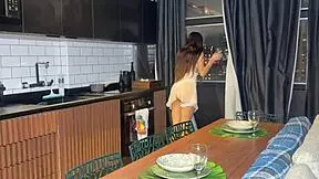 My friend's husband fucked me in the kitchen