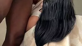 Cute school girl face fucked hard by an amateur couple