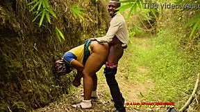 Mr. Burna spanked Sofia's ass in outdoor doggy style