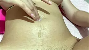 Innocent stepsister sucks my cock and gets cum on her face