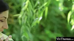 Girls passionately kiss, Explore with shaved, hairy pussies