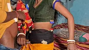 Hot bhabhi's sharee tease turns to intense room action